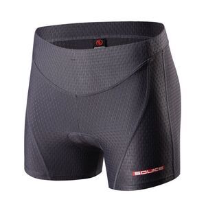 Souke Sports Cycling Shorts Womens Padded Stretch Lightweight Black Large